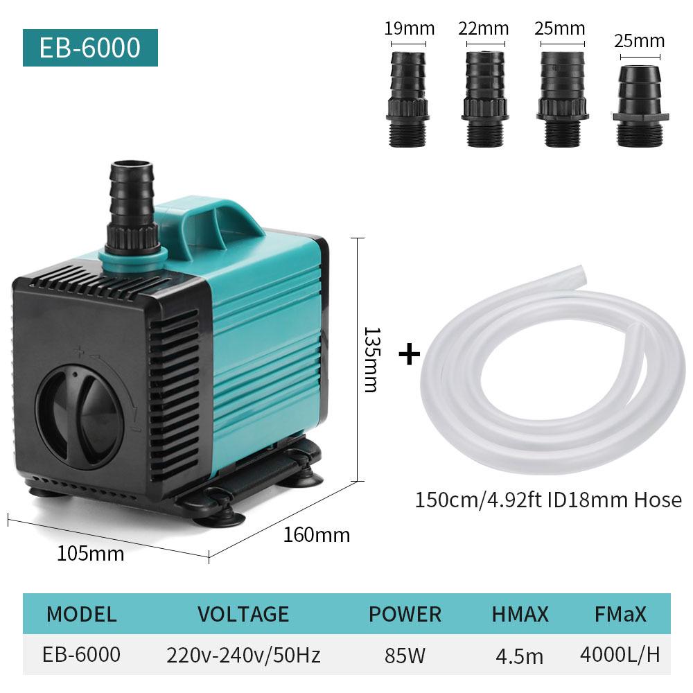 Compact Submersible Aquarium Pump for Fish Tanks and Ponds