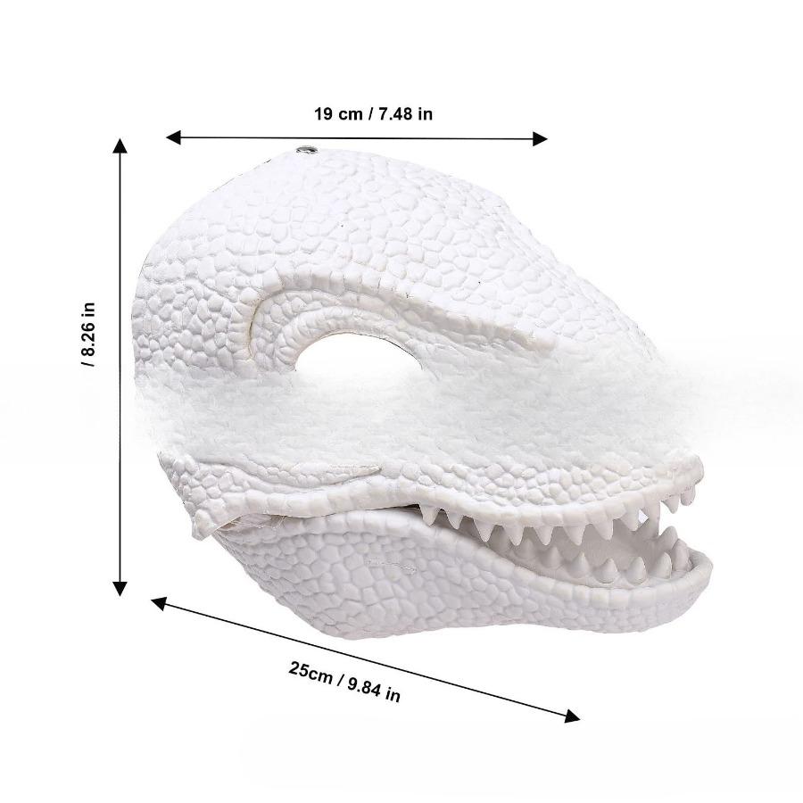 Maschera facciale a bocca di dinosauro per Halloween e Natale. Maschera animale carina dinosauro - Tirannosauro rex.