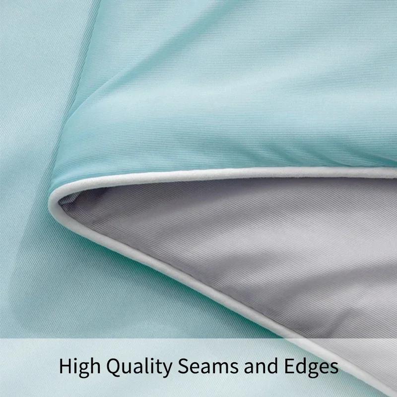2026 Air Condition Comforter for Summer Pure Color Ice Silk Cooling Blanket Lightweight and Smooth Summer Cold Quilt Cooling Blanket for Bed