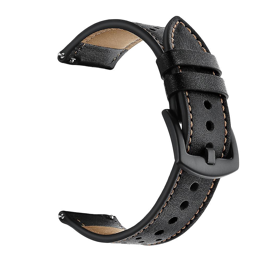 20mm Löcher Design Echtes Leder Uhrenarmband für Huawei Watch GT 2 42mm