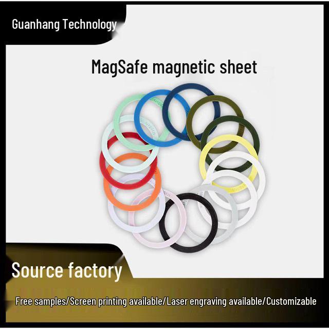 Magsafe Wireless Charging Phone Case with Magnetic Ring and Silicone Sheet