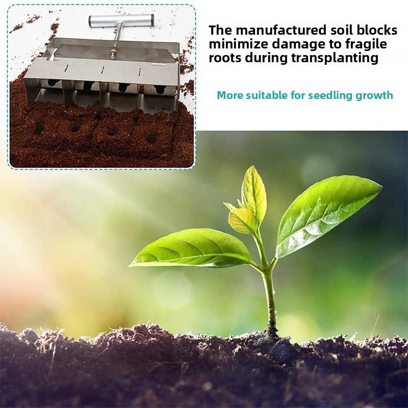 Garden Soil Block Maker With Steel Construction For Landscaping And Planting