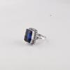 Blue Sapphire Gemstone 925 Sterling Silver Handmade Jewelry Partywear Ring, September Birthstone Jewelry, Anniversary Gift For Her RR-74-3