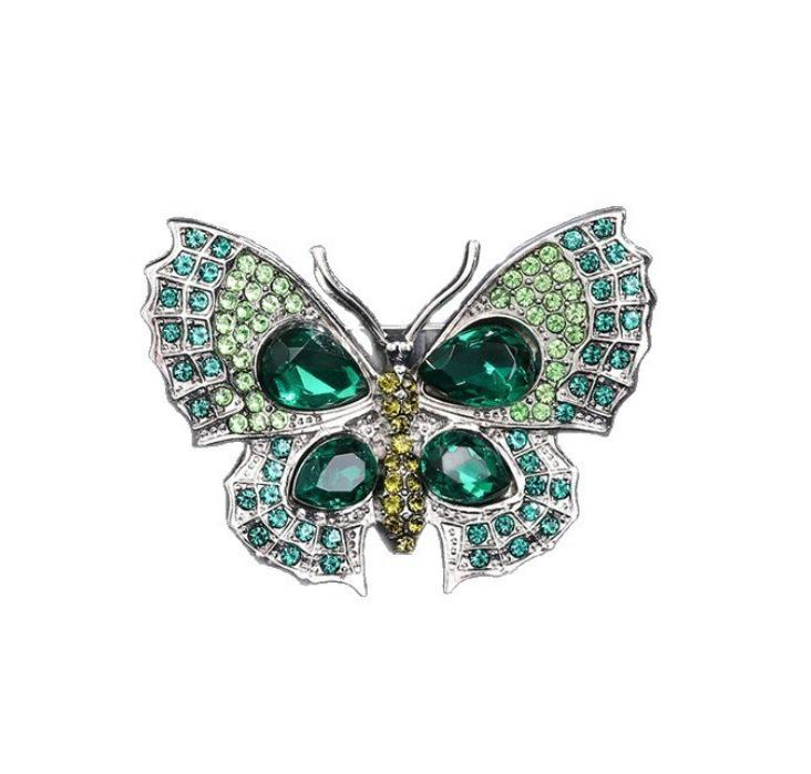 

Charm Trendy Butterfly Brooch Creative Versatile Animal Pin Gorgeous Jewelry Accessories Party Trendy Festival Gift зелений