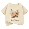 Kawaii Tea Design Cartoon T Shirts Short Sleeve Kids Children's T-shirt Boys Girls Summer Spring Casual