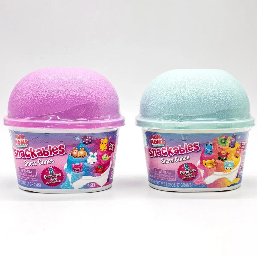 Snackables Snow Cones Magic Scented Surprise NumNoms Stir-fried Ice Cream Collection Num Nom Toy Kids Birthday Gifts
