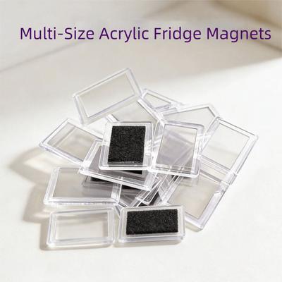Mini formaat acryl fotolijsten Transparante doe-het-zelf fotolijsten Koelkastgebruik