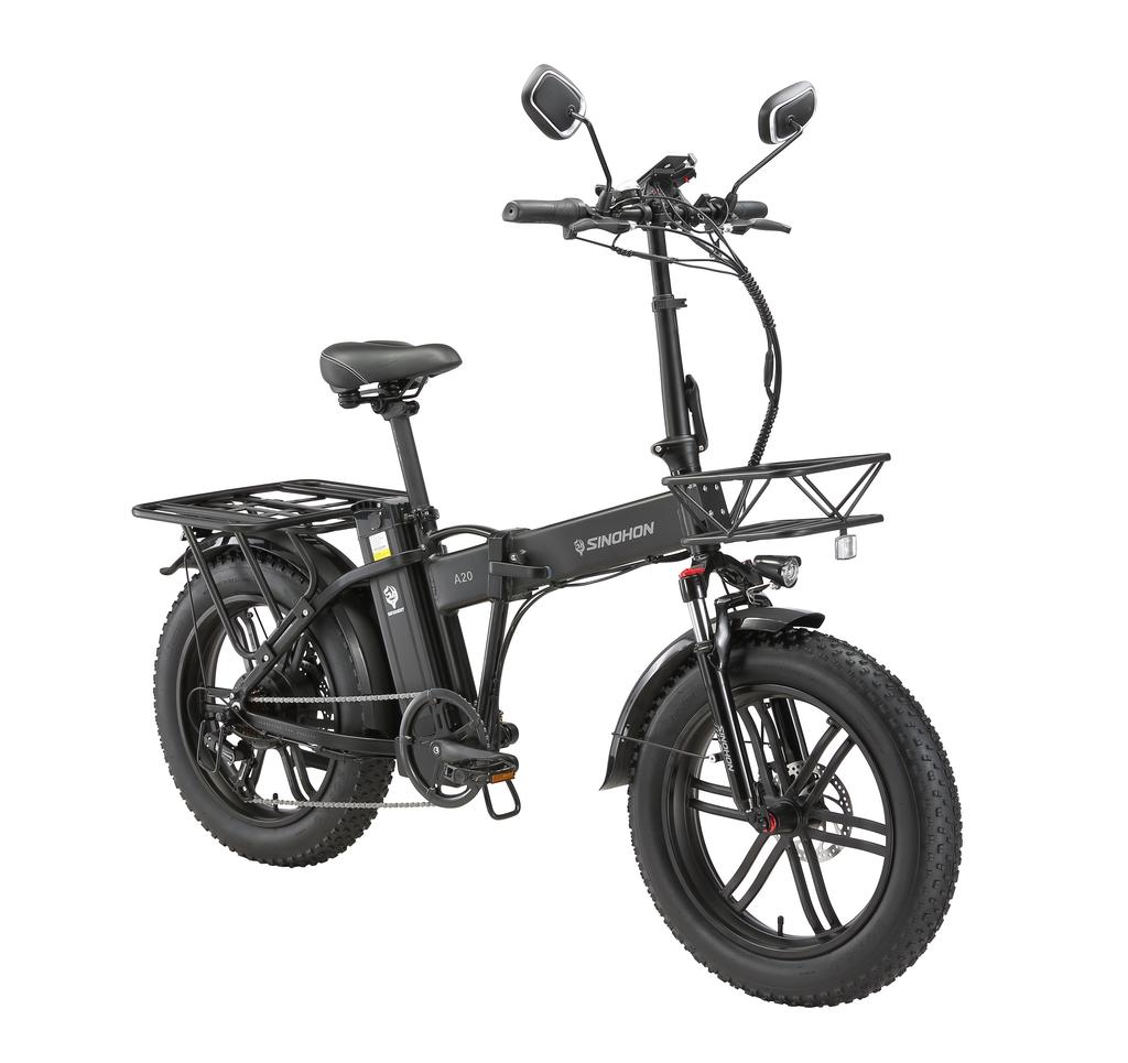 SINOHON A20 Městské Dojíždění Dospělé Elektrické Kolo 500W Motor 48V18Ah Baterie Více Terénní E-Bike 20 Palcová Silniční Kola S Tažnou Sedačkou Elektrické Kolo
