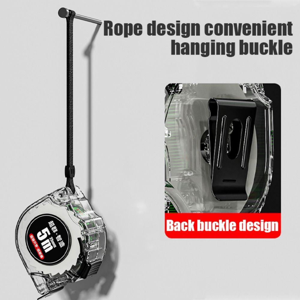 Fluorescent Tape Measure Self Locking Measuring Tape Retractable   Widened Meter Ruler