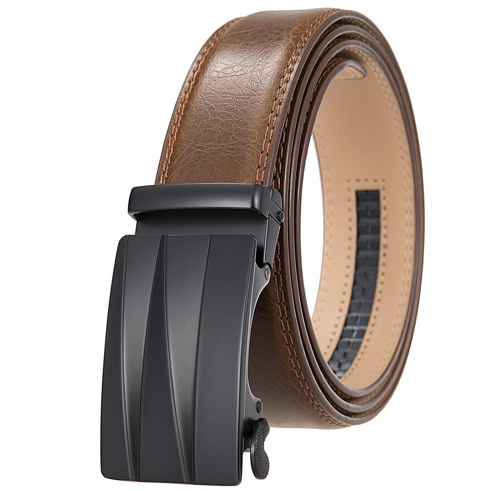 Premium Sense, Business Men'S Belt Automatic Buckle Belt, Two-Layer Cowhide Belt Ly36-21728-1