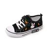Cute Cartoon Low Top Breathable Casual Canvas Sneakers For Boys And Girls