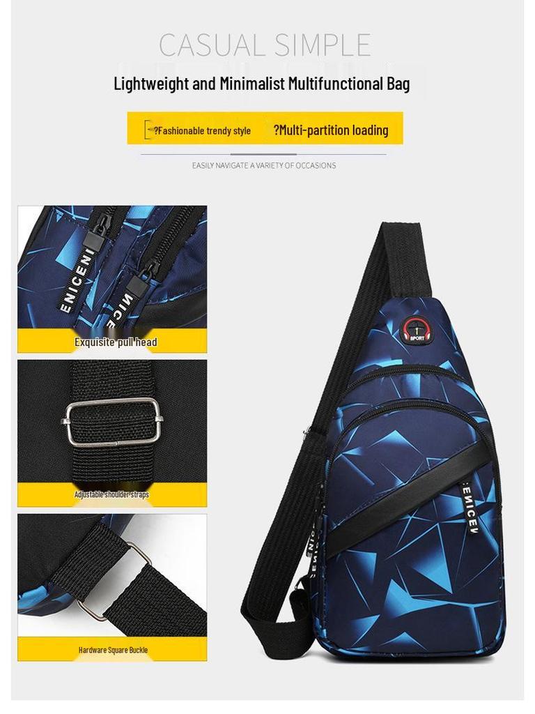 2024 Koreanischer Stil Unisex Leichte Umhänge- & Schultertasche für Outdoor-Sport & Freizeitgebrauch