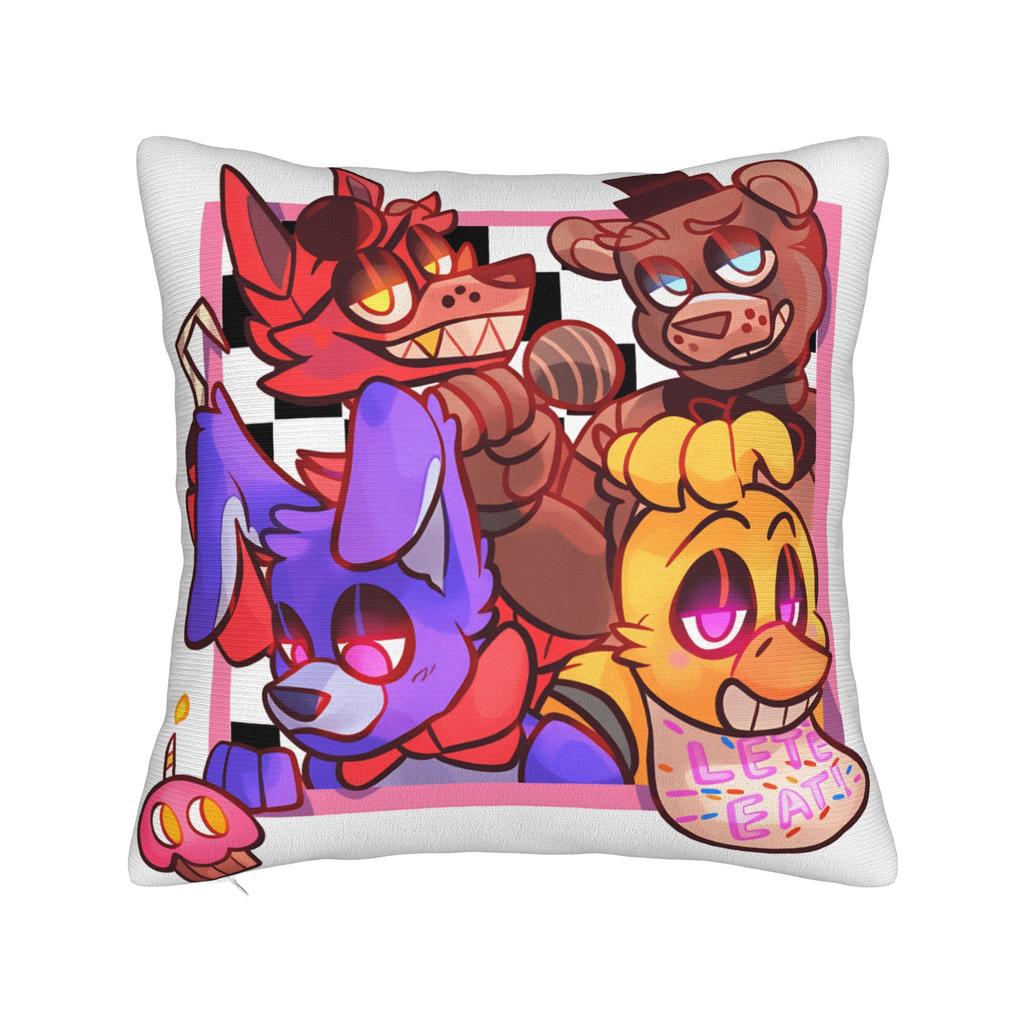 W-FnafS Pillow Case  Design Pillow Cover For Sofa Car Home Decor Kawaii Pillowcases