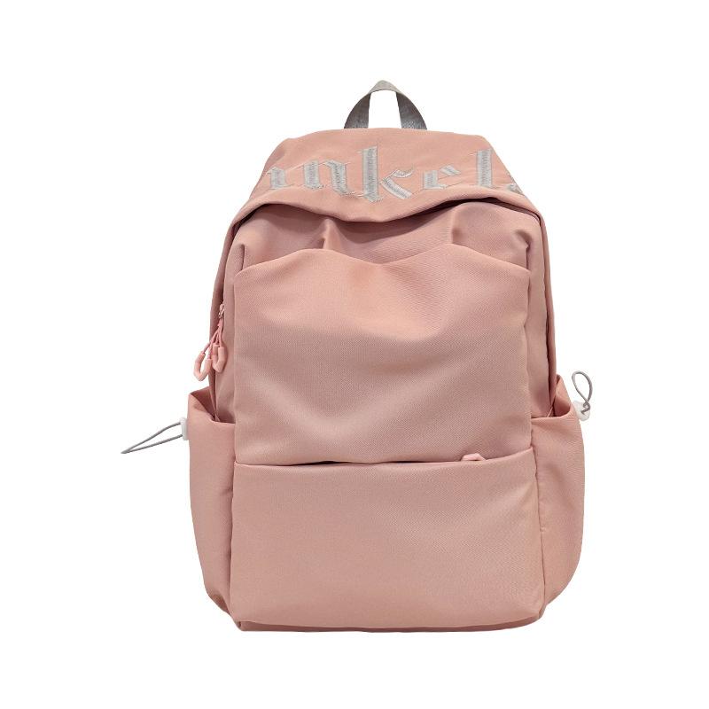 Schoolbag High-value, lightweight and large-capacity backpack Female versatile junior high school student simple campus schoolbag Commuter travel