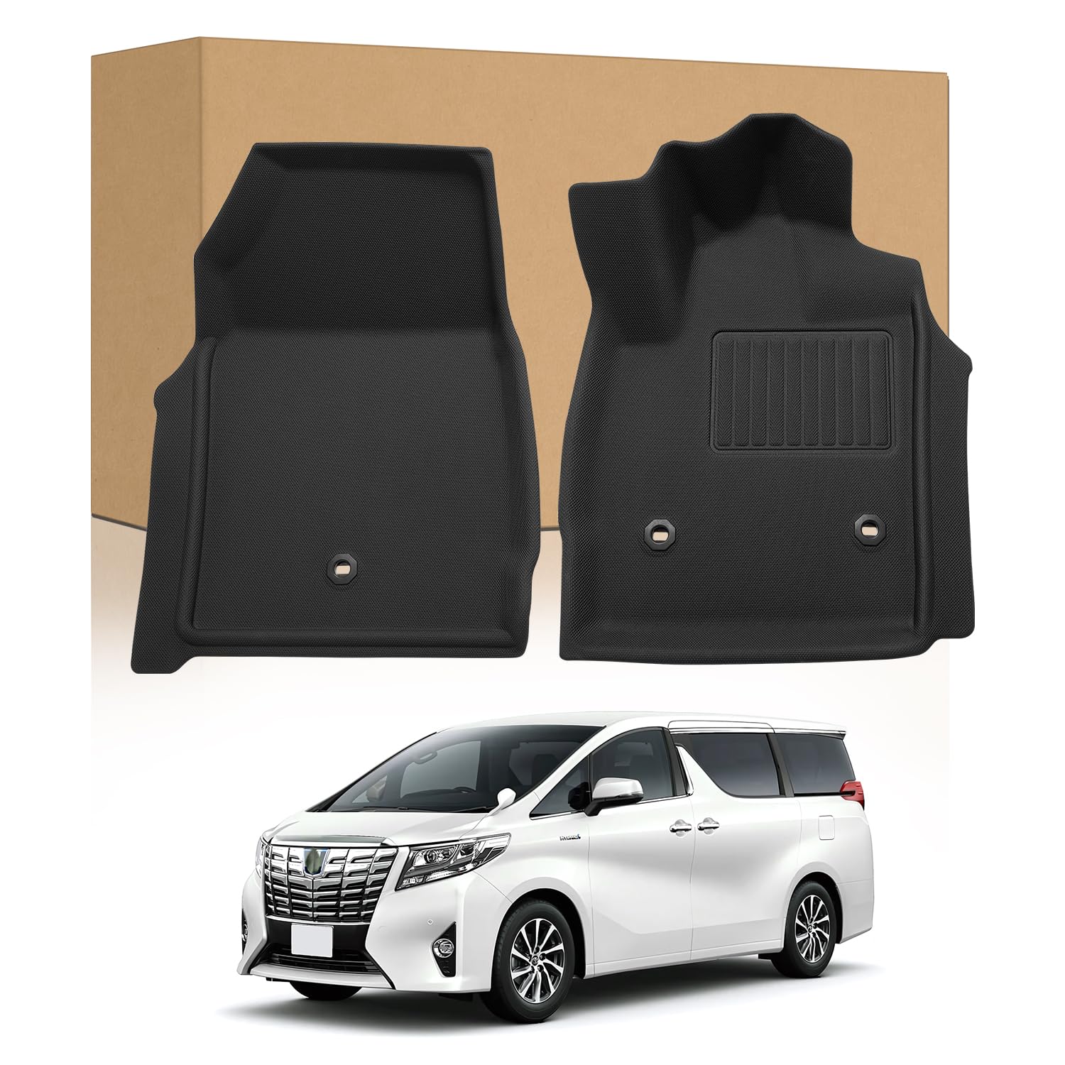 

3D XPE AUTO SPEC Коврики для пола для Alphard Vellfire 30 серии 3D Коврики для пола Водонепроницаемые 3D Автомобильные коврики Коврики для ног для Alphard VELLFIRE 30 Ранний и Поздний чёрный