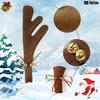 Car Reindeer Antlers & Nose Christmas Costume Auto Decoration, Rudolph Reindeer Jingle Bell Added To Holiday Spirit