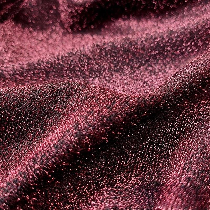 100/300/500cm Starry Stage Wedding Clothing Fabric Glitter Knitted Metallic Fabric DIY Sewing Handmade Elastic Cloth