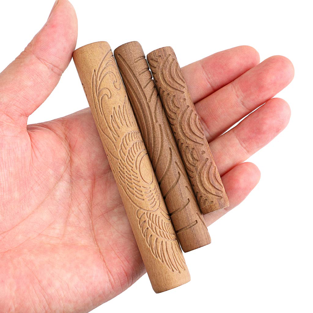 Sumnacon Pottery Pottery Stamping Pattern Clay Stamping Hand Different Set of 10 Supplies, Tools, Molds, Presses, Tools, Rollers, Patterns,