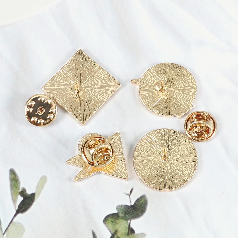 Colorful Geometry Brooch Square Triangle Round Enamel Pins Denim Jackets BackPack Lapel Pin Creative Badge Cartoon Jewelry Gift