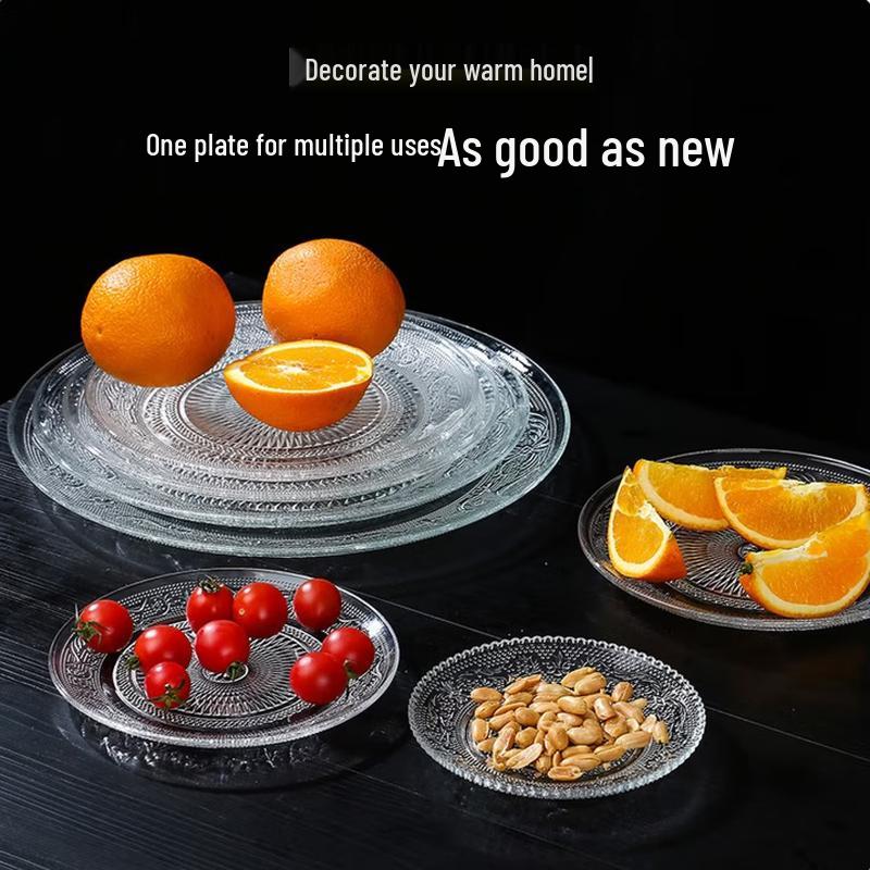 SIFAR European Style Glass Fruit Plate