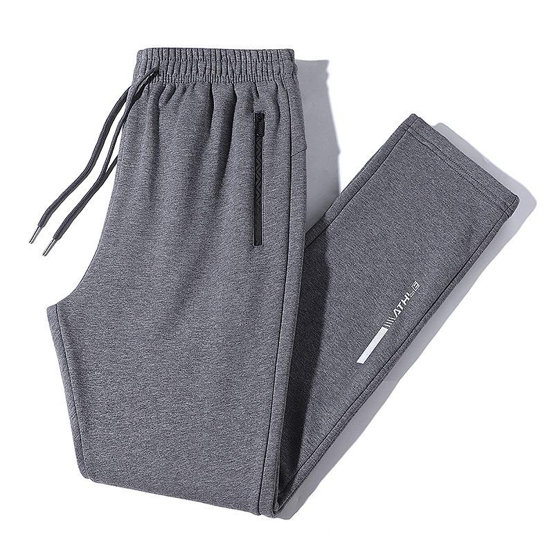 Men's Casual Sports Pants with Drawstring Waist Reflective Detail
