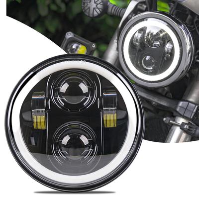 Vancroser 5.75 Inch Headlight Motorcycle LED Motorcycle Projector Hi/Lo Switching 6,500LM DRL /24V High
