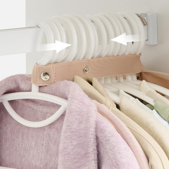 Closet Compression Storage Board Garment Bag Board with Adjustable Wardrobe Organizer Space-Saving Hanging Buckle Holds Up