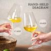 2PCS Ultra-thin Tasting And  Appreciation Goblets Collection Level Handmade Red Wine Glass Crystal Burgundy Bordeaux Goblet Art