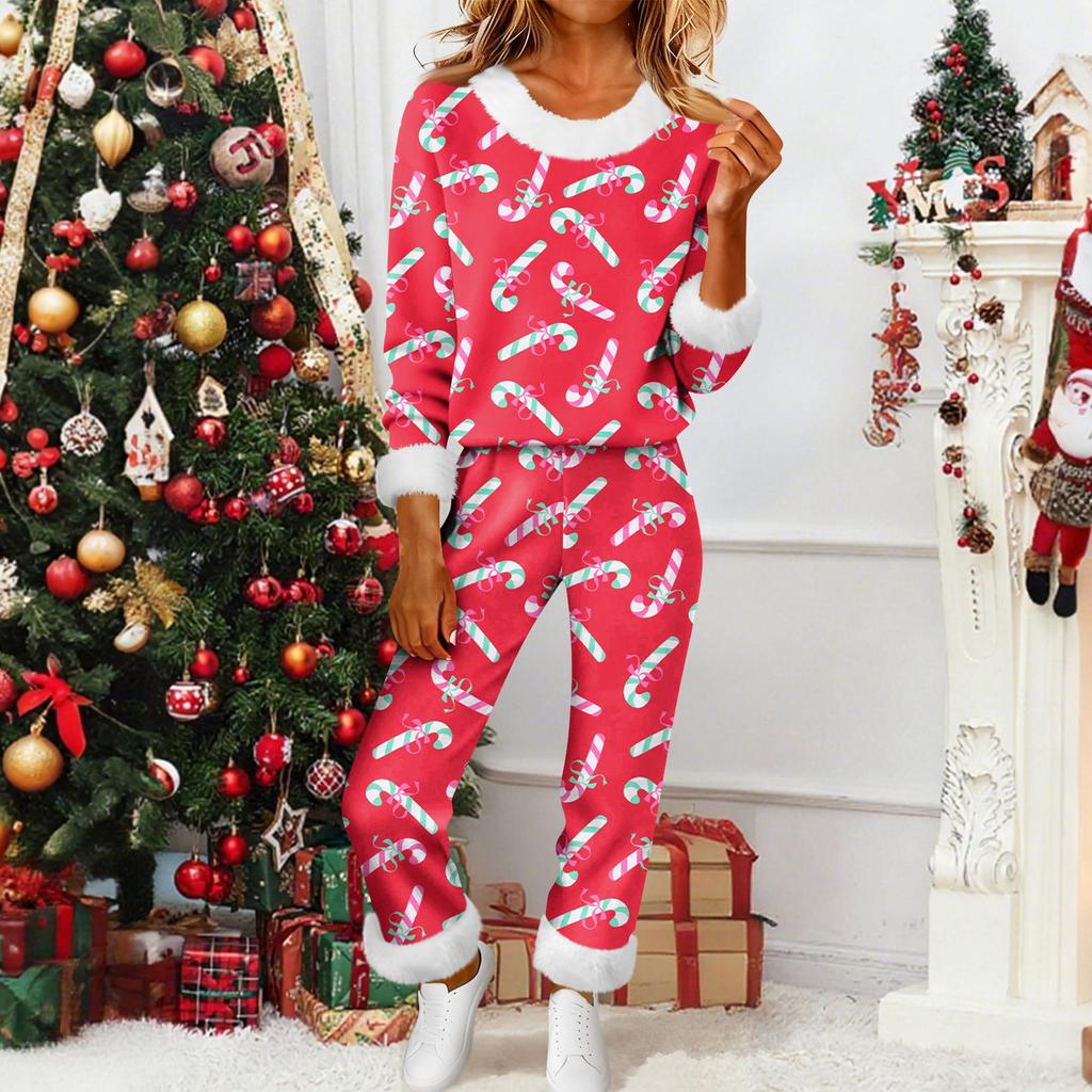 Damenmode Lässig Homewear Mode Lässig Bedruckter Cardigan Hemd Hosen Set