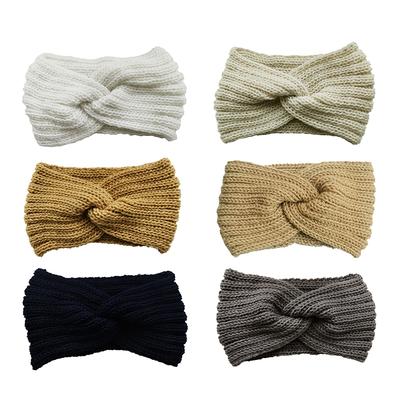 2Pcs Women'S Winter Warm Headbands - Thick Knit Ear Strap Hair Accessories Winter Headbands Cold Weather Gear Stylish Headwear