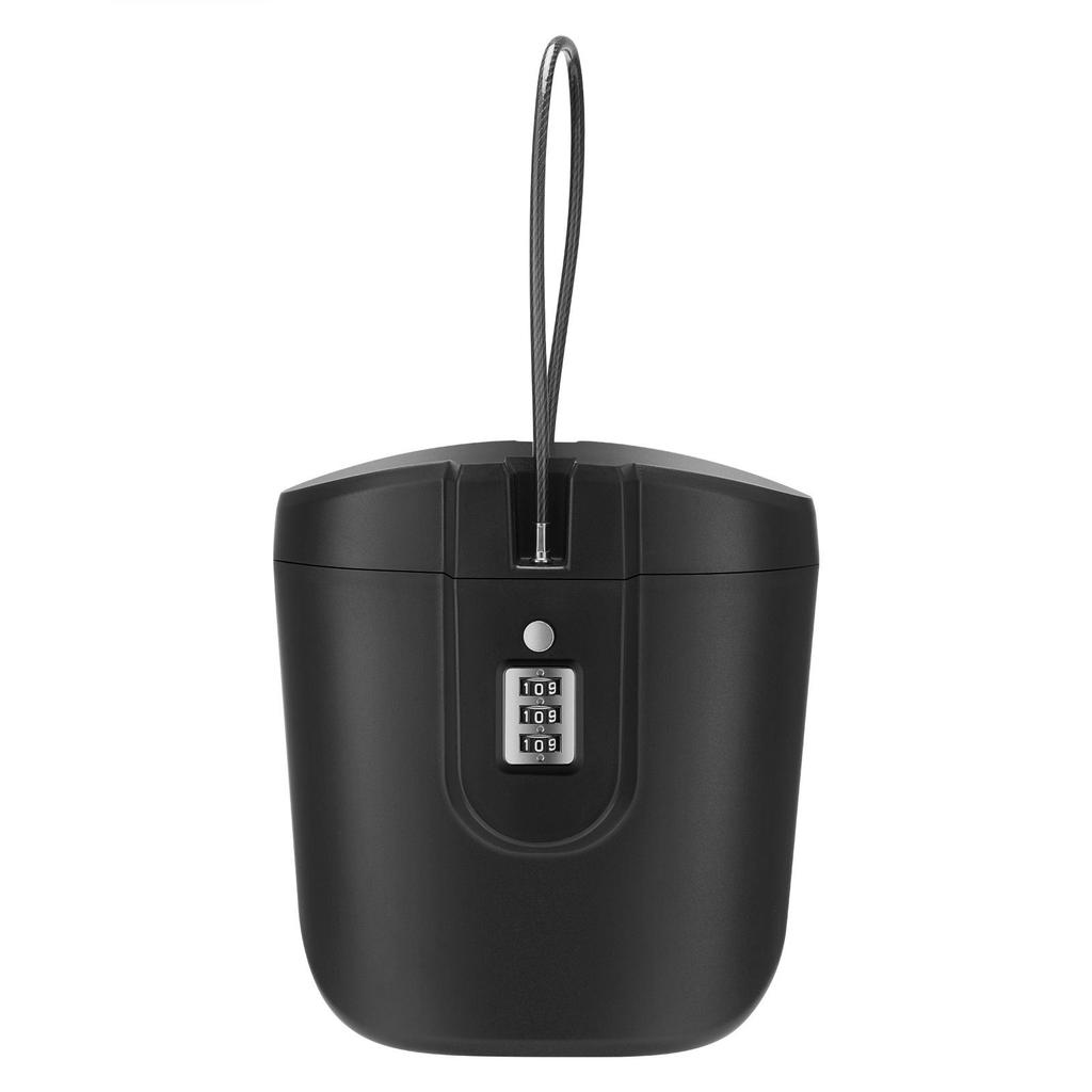 ABS 3-Digit Combination Portable Lock Box for Beach, Hiking, and Outdoor Safety.