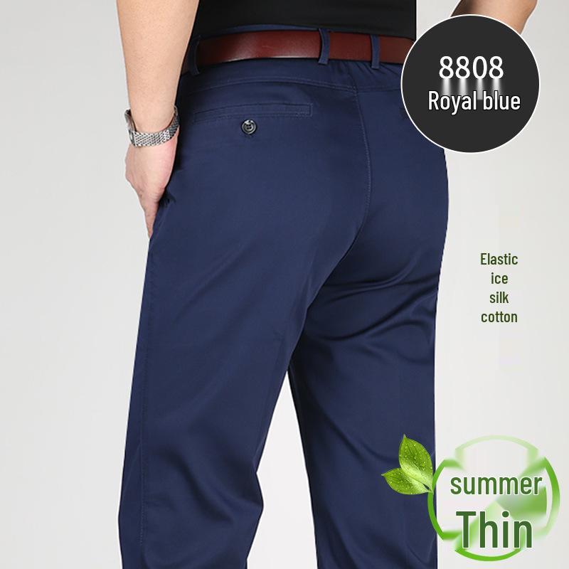 Perky Kangaroo 2023 Herren Eisseide Baumwolle Stretch Freizeit Hose für Mittelalte und Ältere