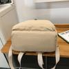 Solid Color Pleated Backpack Men's Lightweight Travel Small Backpack Women's School Bag