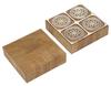 IBA Indianbeautifulart Textile Printing Block Asian Tile Motif Hand Carved Wooden Stamp Wood Block Printing Textile