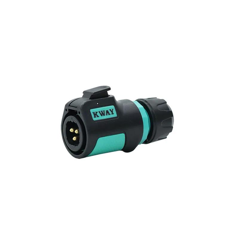 KWAY K20 Bulkhead Connector M20 Industrial 2 3 4 5 7 9 12Pin Soldering 12V Male Plug Female Socket Panel Mount Waterproof IP68