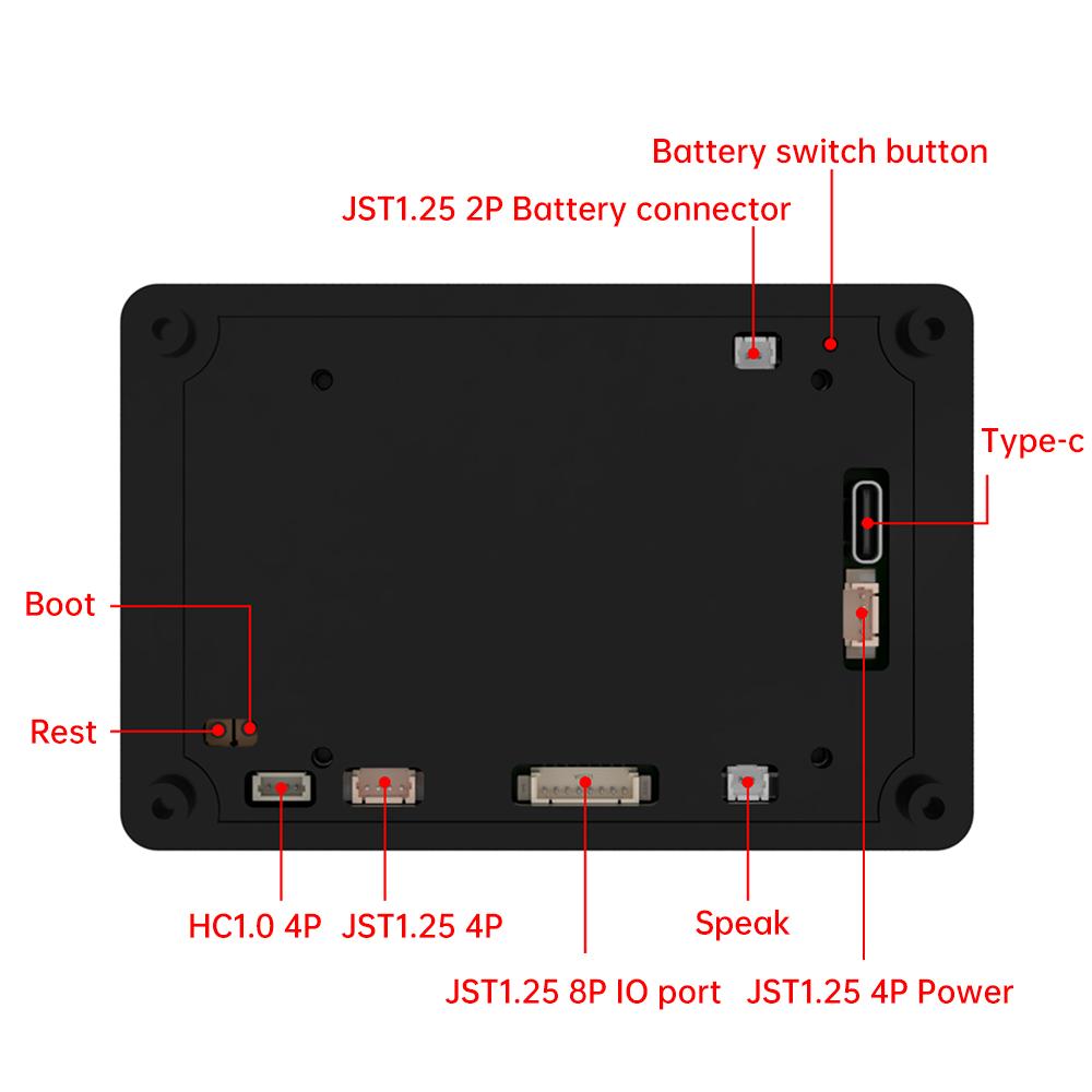 ESP32-S3 3.5-inch Capacitive Touch IPS Module Wifi BT Development Board Touch Screen And Black Casing