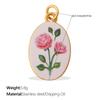 Fashion Enamel Round Brand Pendant Mama Strawberry Love Shape Exquisite Small Pendant