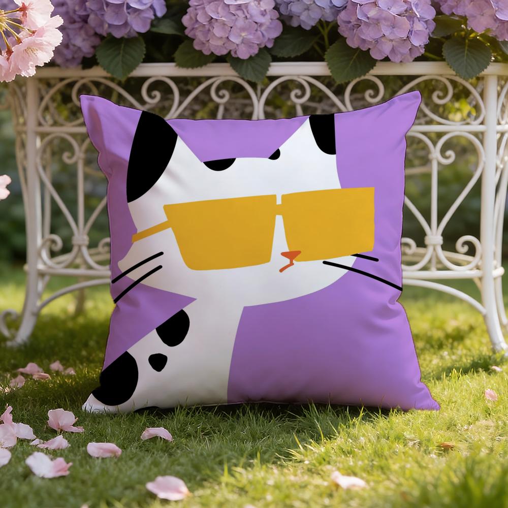 Cartoon Animal Cute Cushion Cover Home & Car Dual-Scene Pillow Cover: Reversible for Premium Comfort