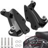 Black 4 Point Docking Hardware Kit For Harley Touring Road King Glide Street Glide 2009-2013 Motorcycle Accessories