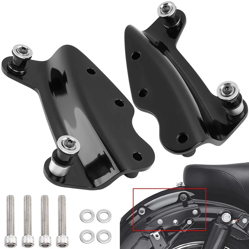Black 4 Point Docking Hardware Kit For Harley Touring Road King Glide Street Glide 2009-2013 Motorcycle Accessories