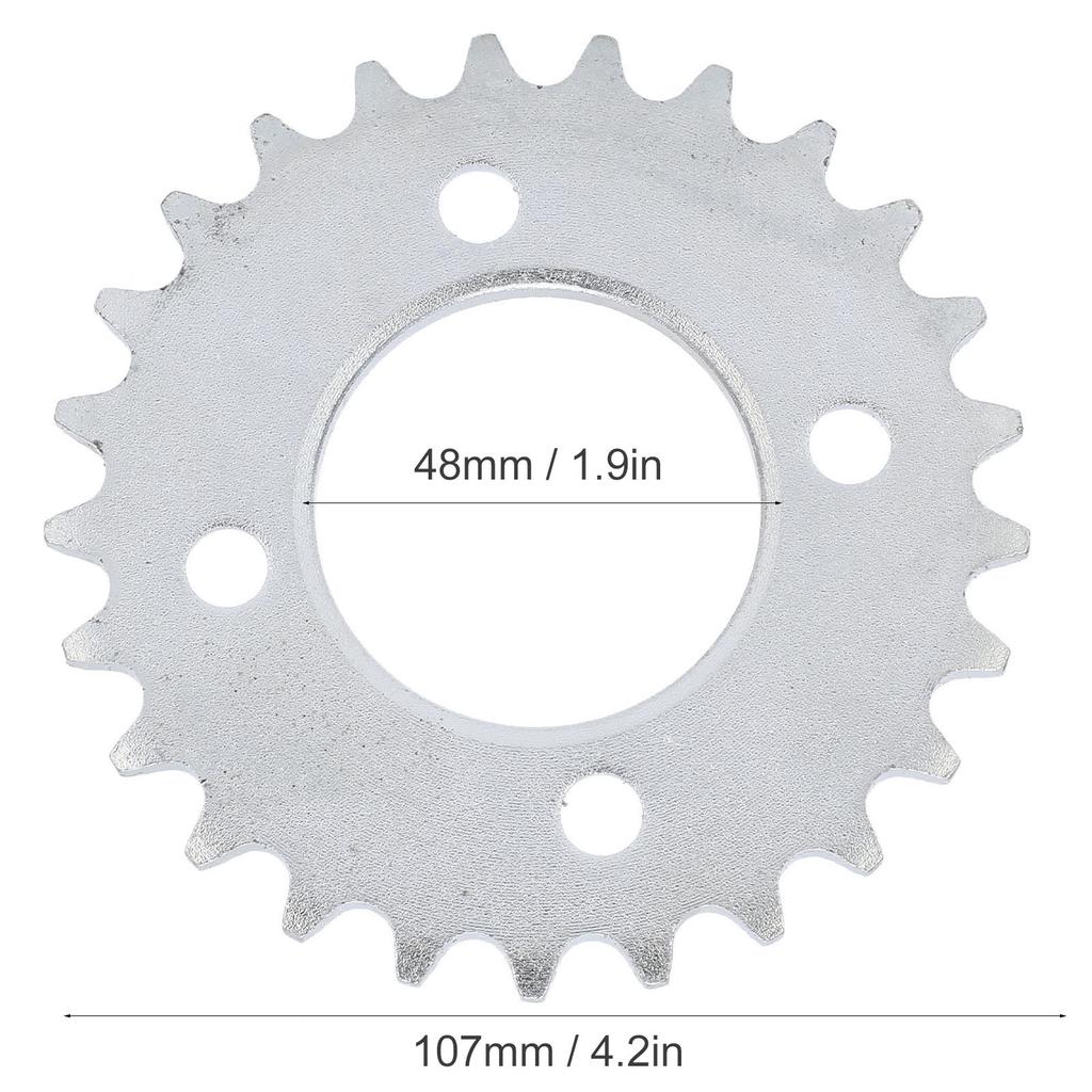 420 48mm 25T Motorrad-Kettenräder Stahl-Kettenrad für Karts Motorräder ATVs