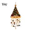 Decorative Holiday Lights Lighted Christmas Ceiling Hanging Decor, Pre-Lit Tree Bell Pendant with Big Decor Warm LED, Porch Doorway Ornament,