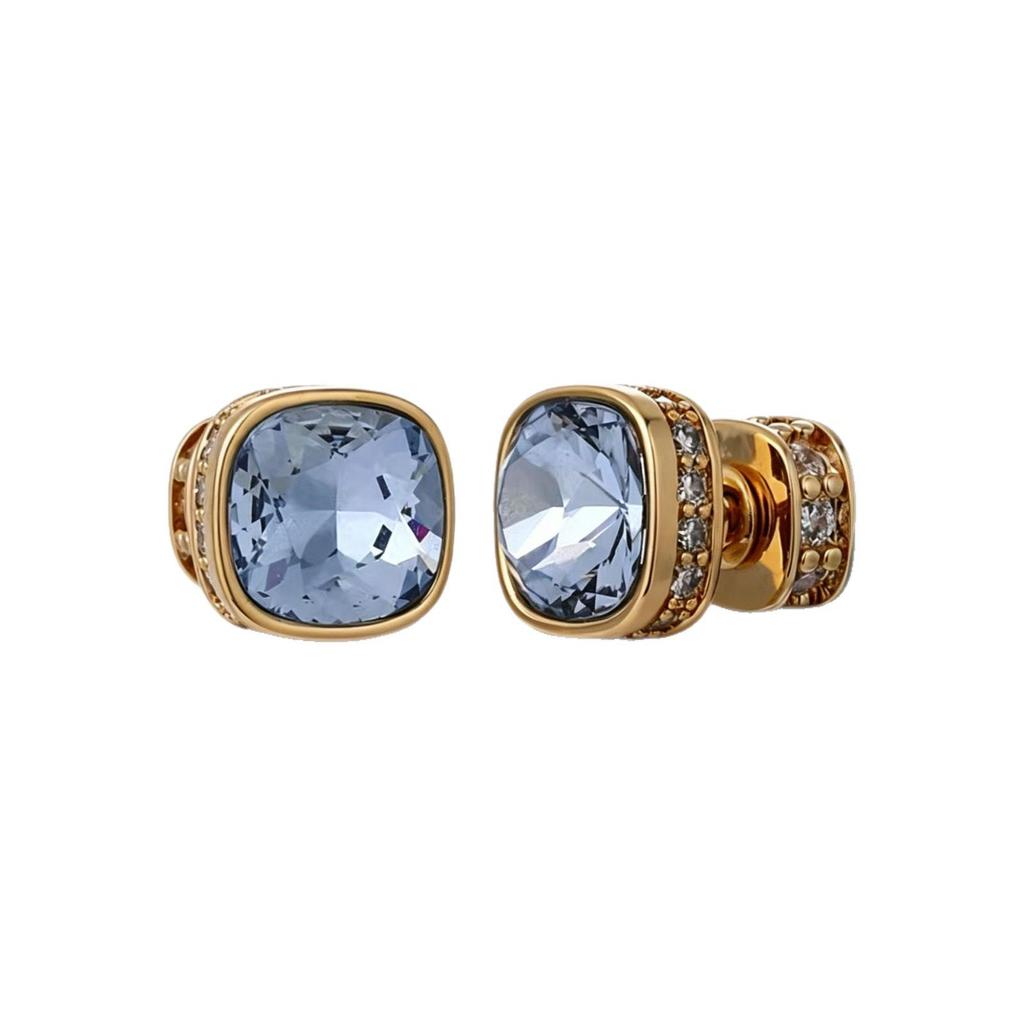 Yanbai French Retro Zircon Stud Earrings - Simple, Versatile, Luxurious Design for Women
