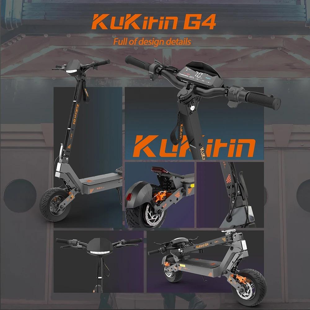 KuKirin G4 Foldable Electric Scooter 2000W Motor 60V 20AH Battery 70km Range All-Terrain Electric Scooter