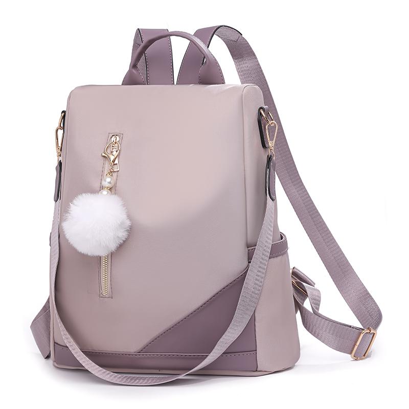 Backpack Women's Oxford Backpack Large Capacity Anti-theft Travel Schoolbag