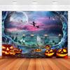Halloween Backdrop Halloween Party Backdrop Horror Moon Night 7 X 5 Ft