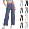 Women's High Waist Wide Leg Yoga Pants with Pockets Stretchy Fitness Trousers Bootcut Casual Lounge Bottoms