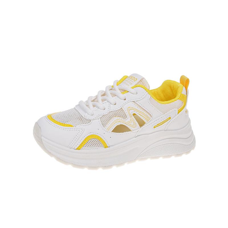 Fashion and Versatile Casual Breathable Heightening Mesh Dad Shoes Women's 2025 Summer New Models Show Small and Light Sports Shoes