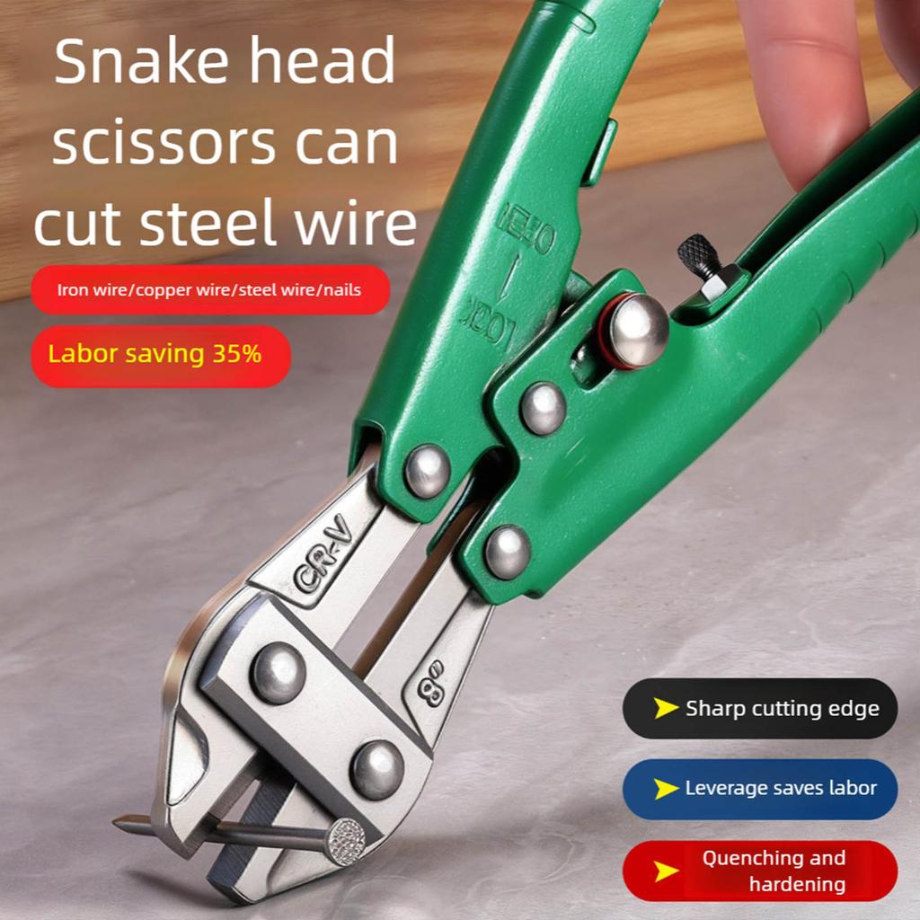 Accuracy 8Inch Wire Cutter Hardened Mouths Ensure Piercing Clean Cut on Steel Wire 1.5mm and Iron Coppers Wire 4.0mm