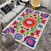 Colorful Floral Pattern Carpet with Bohemian Style for Home Decor Suitable for Use As an Anti-slip for Living Room Bedroom Sofas
